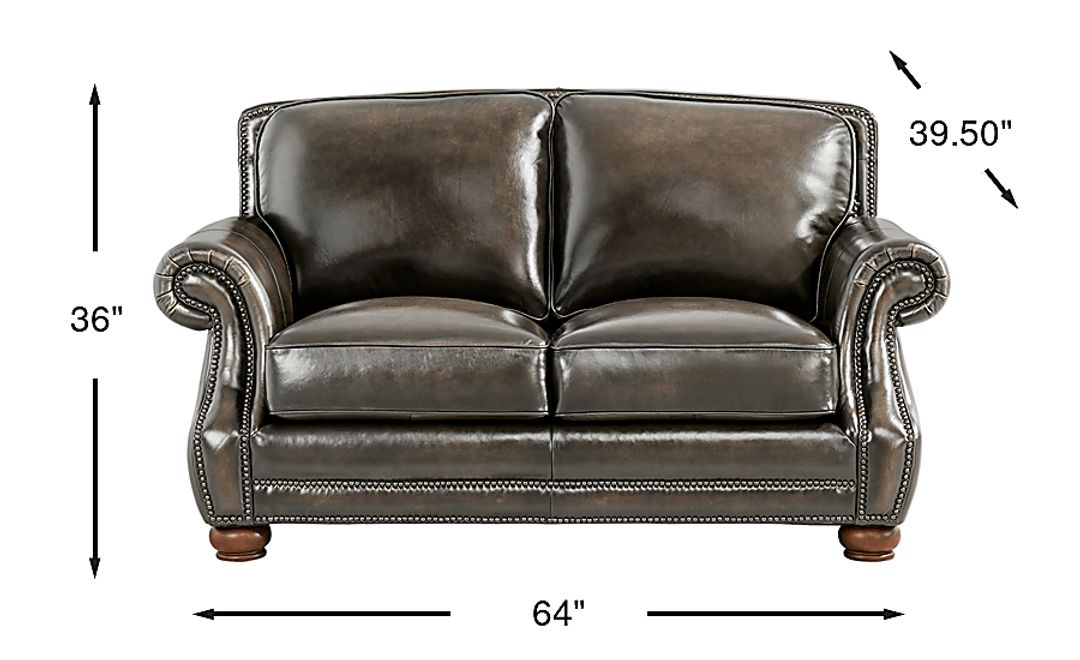 Trevaro Leather Loveseat