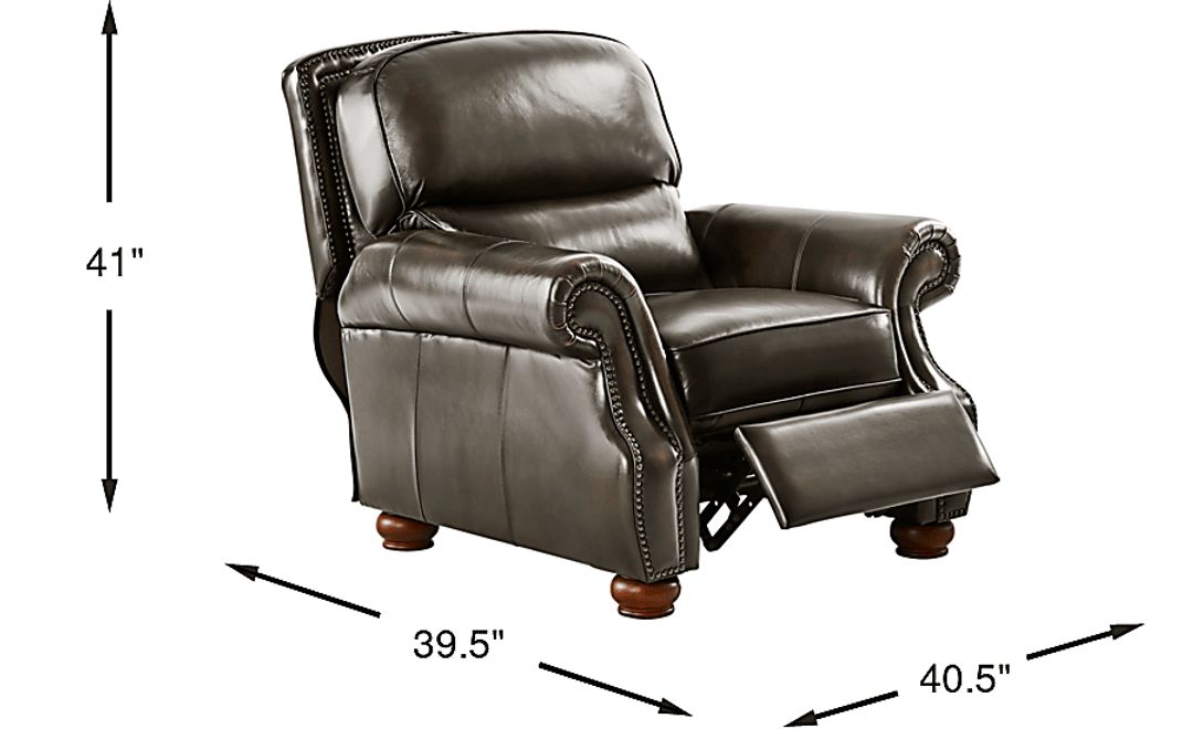 Trevaro Leather Push Back Recliner