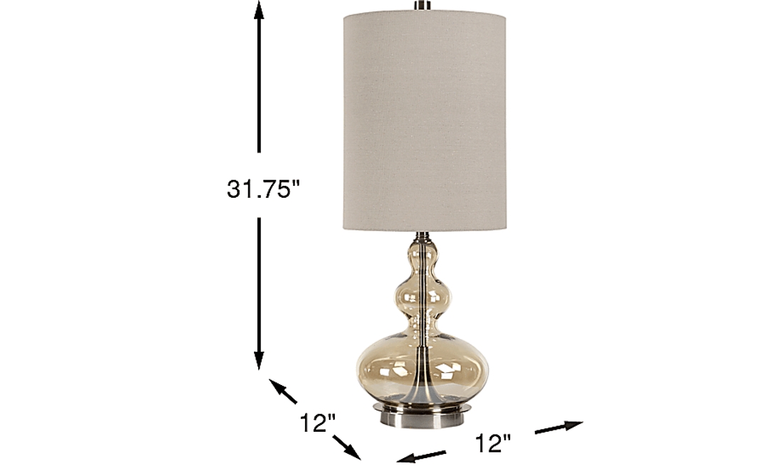 Trevi Lane Smoke Table Lamp