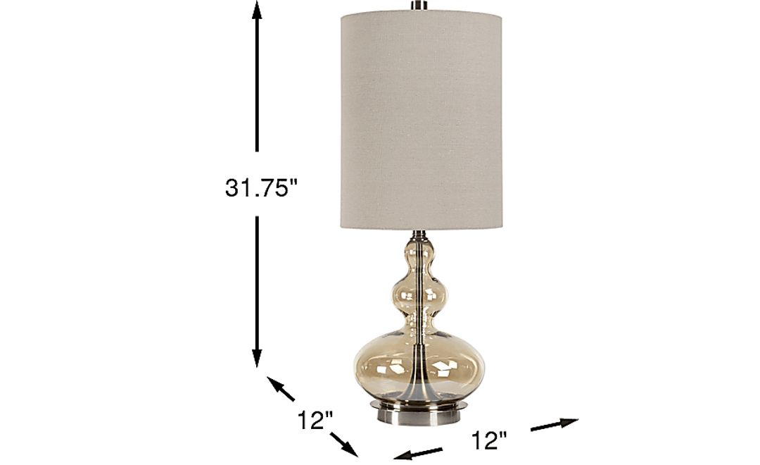 Trevi Lane Smoke Table Lamp