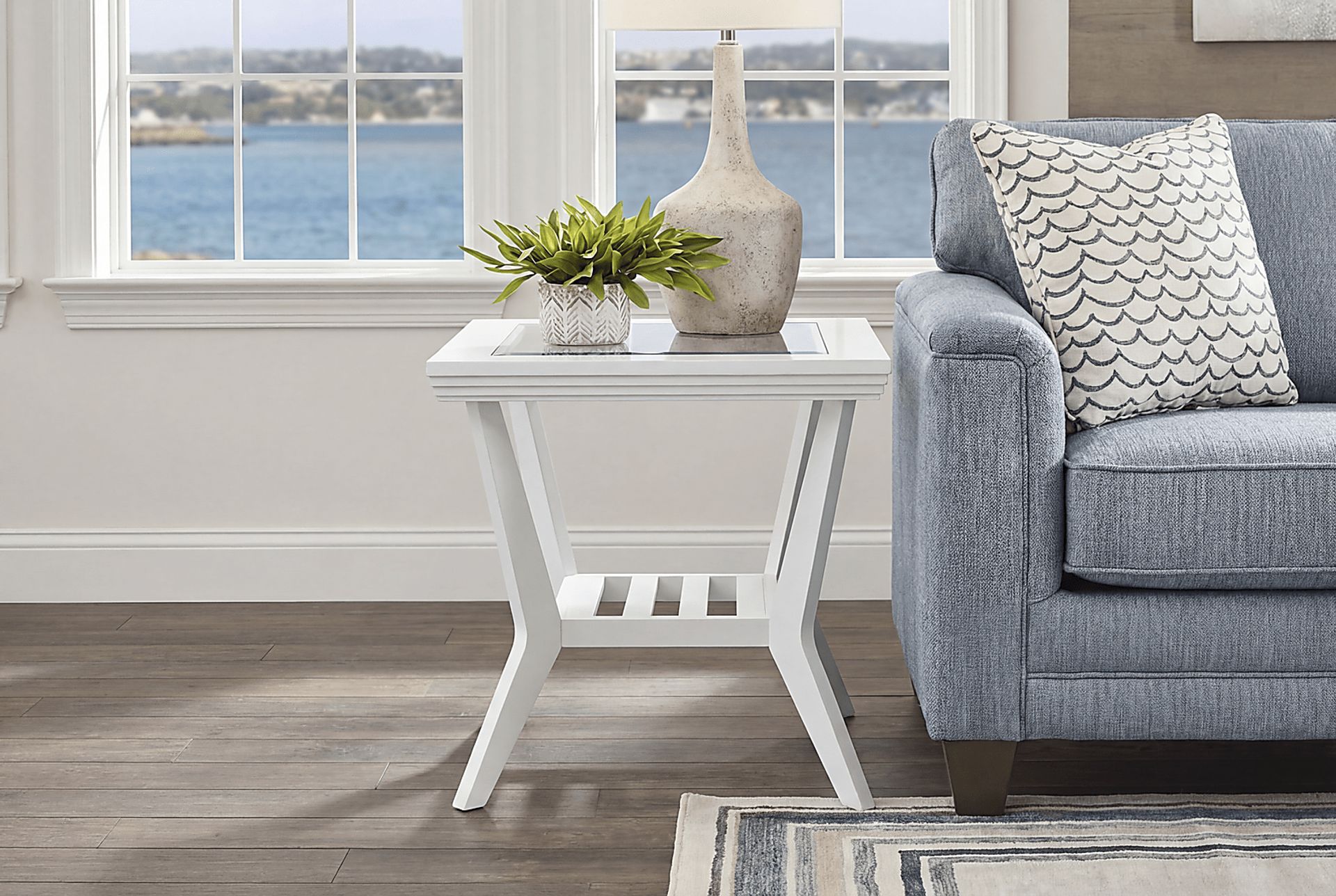 Trevi White End Table - Image 3