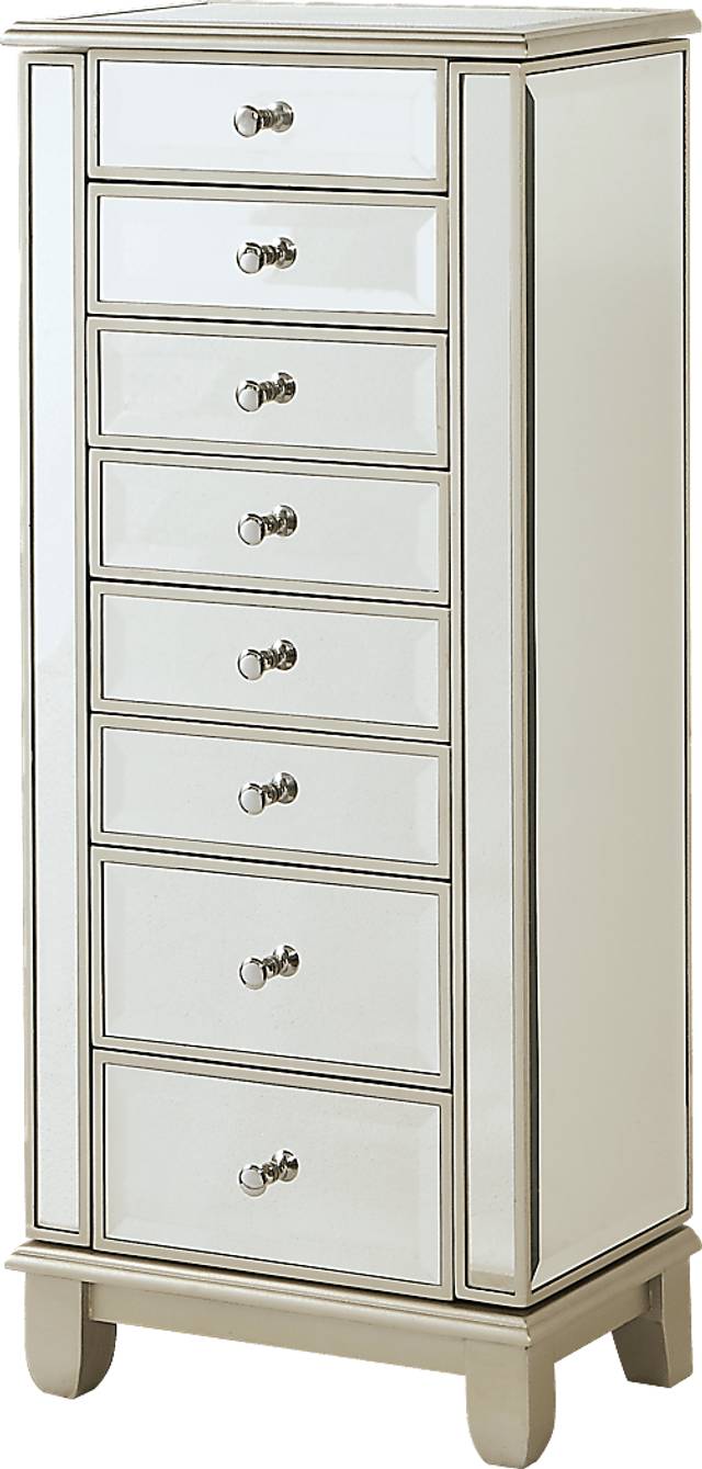 Trevina Champagne Jewelry Armoire - Thumbnail - Image 2