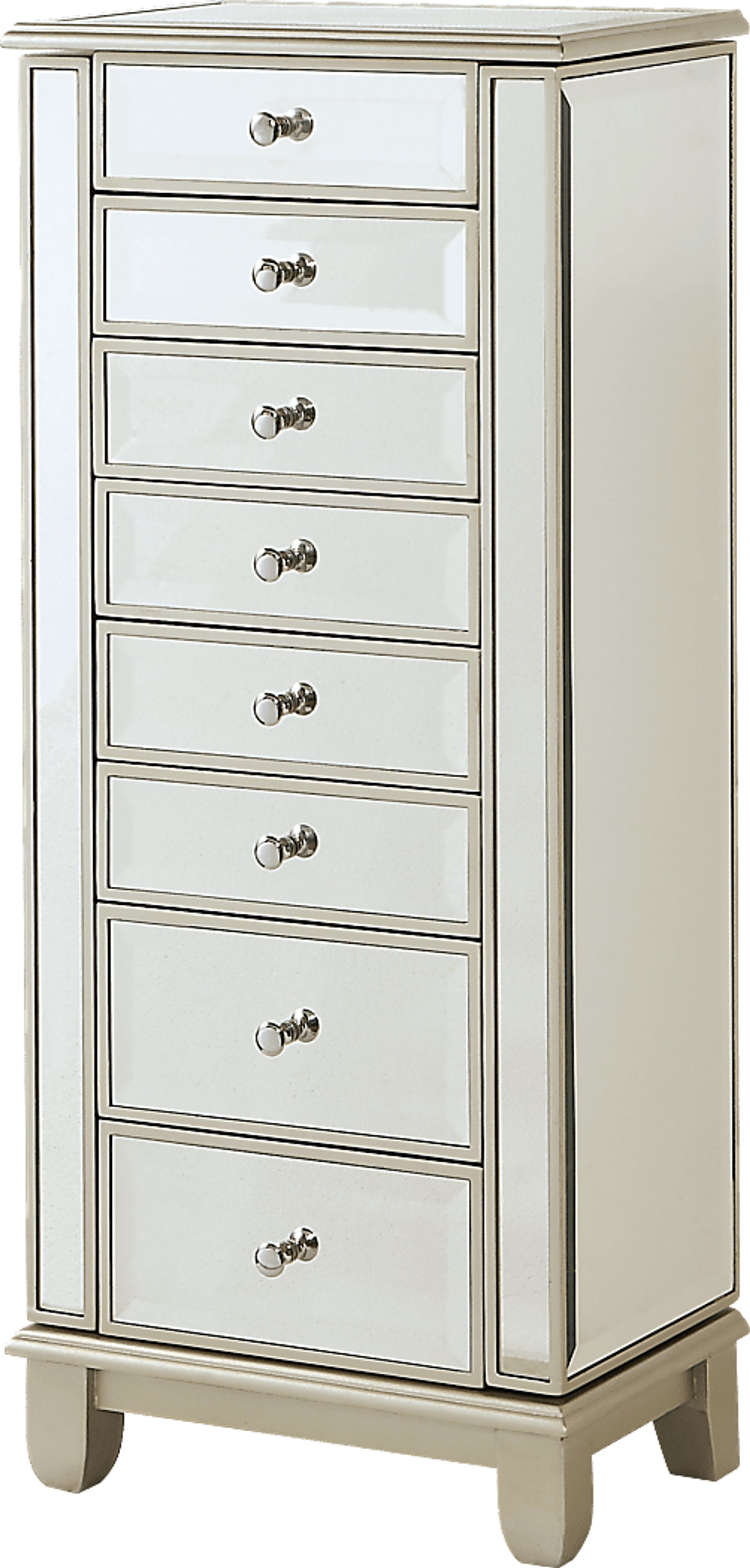 Trevina Champagne Jewelry Armoire - Image 2