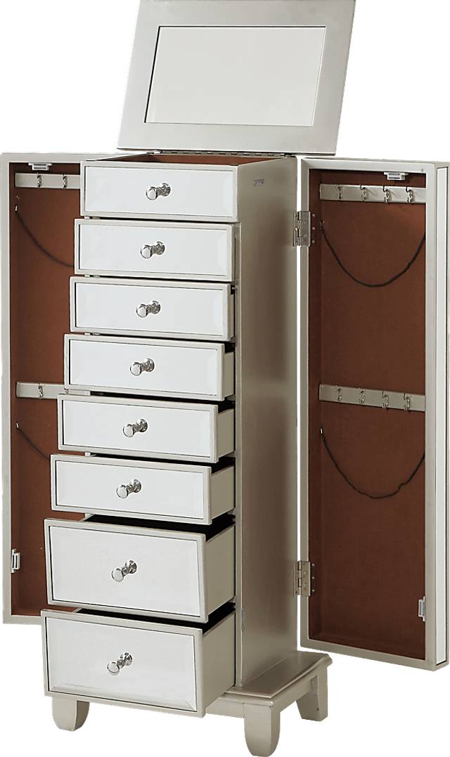 Trevina Champagne Jewelry Armoire - Thumbnail - Image 3