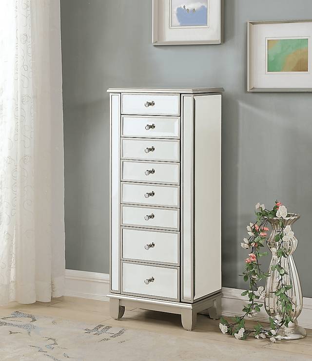 Trevina Champagne Jewelry Armoire - Thumbnail - Image 4