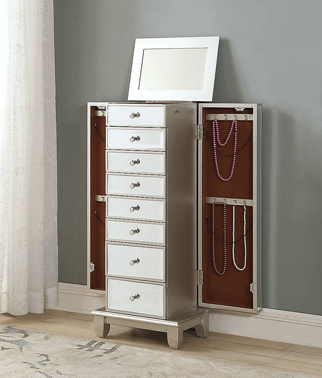 Trevina Champagne Jewelry Armoire - Thumbnail - Image 5