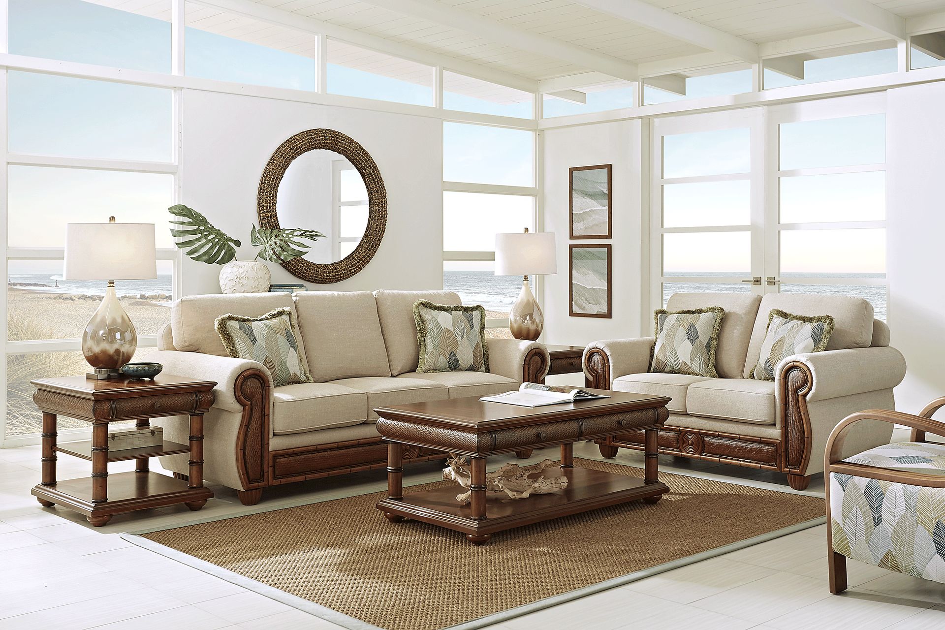 Trevino Burgundy Leather 3 Pc Living Room with Reclining Sofa - Image 1