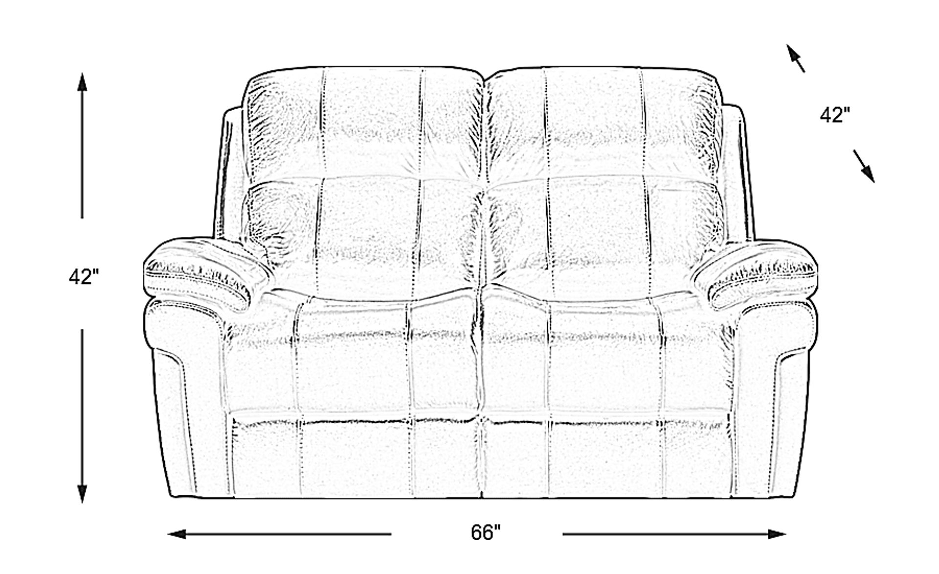 Dimension Image. Please refer to the Dimension Tab on this page for dimension details.