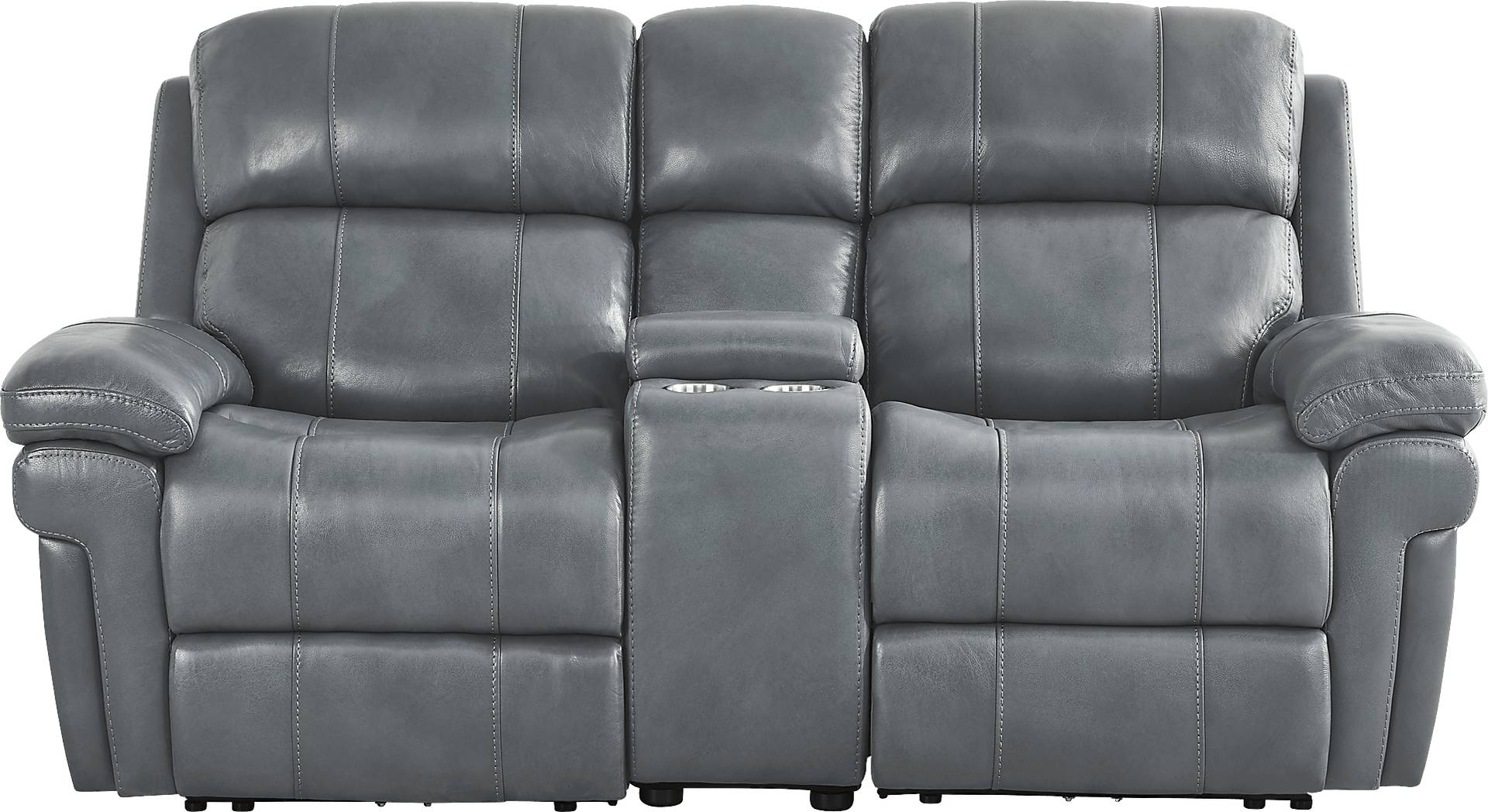 dual power reclining console loveseat