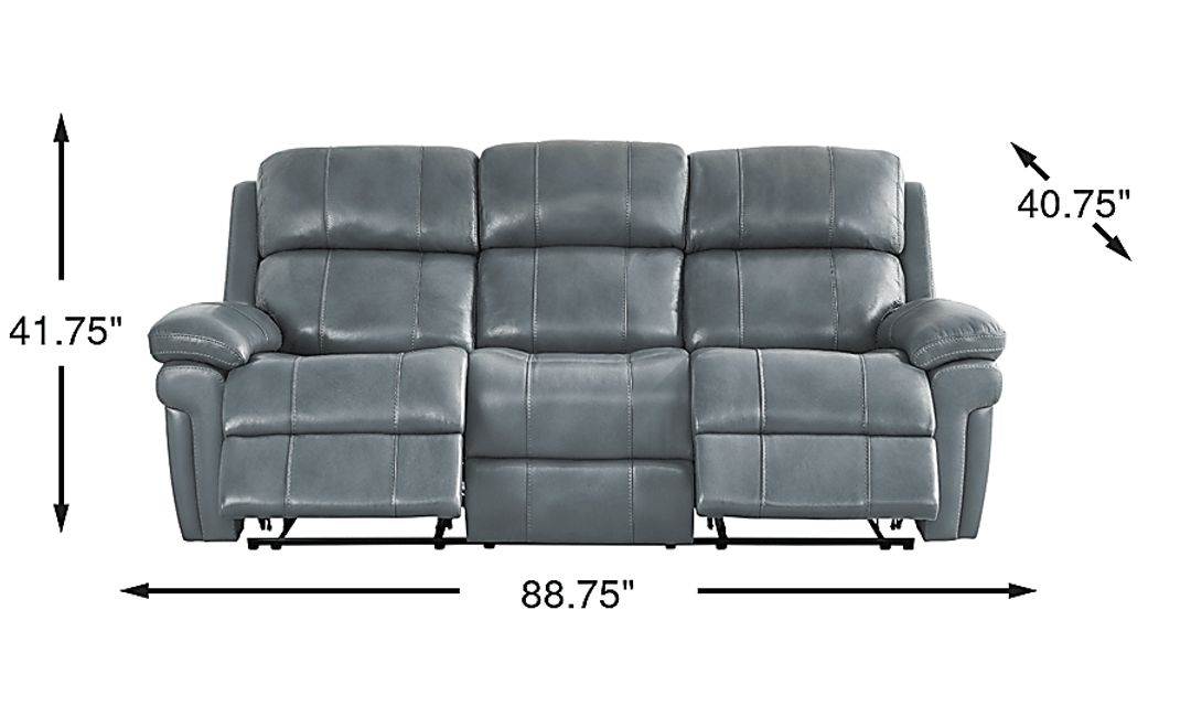 Trevino Lane Leather Non-Power Reclining Sofa