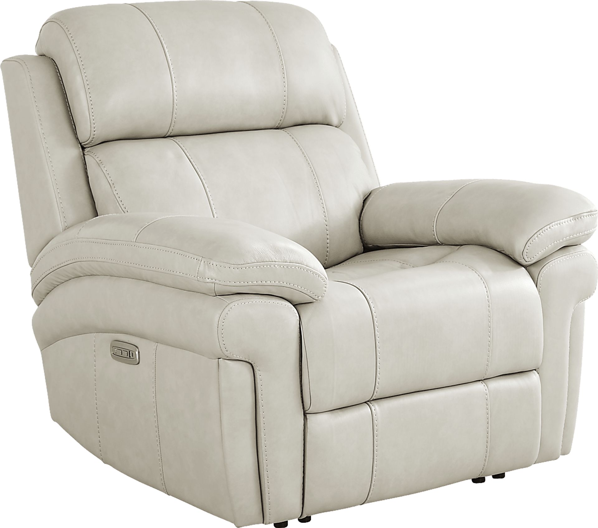 Trevino Lane Gray Leather 8 Pc Dual Power Reclining Living Room with Reclining Sofa - Image 11