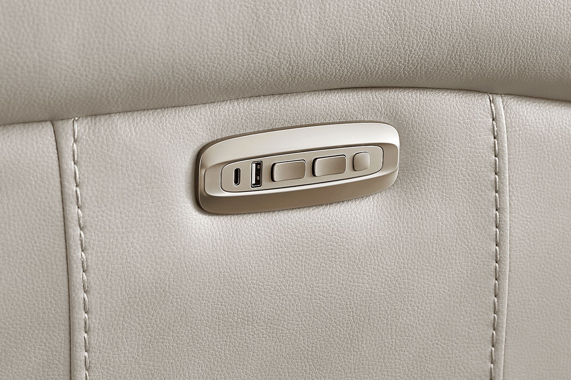 Trevino Lane Gray Leather Dual Power Recliner - Image 4