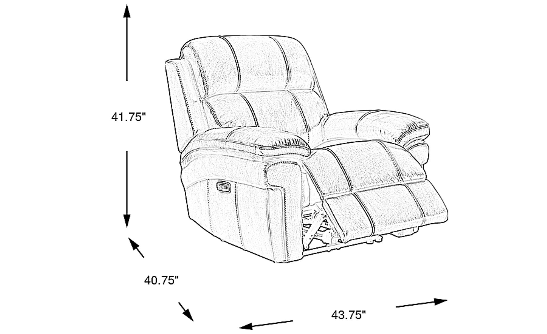 Dimension Image. Please refer to the Dimension Tab on this page for dimension details.