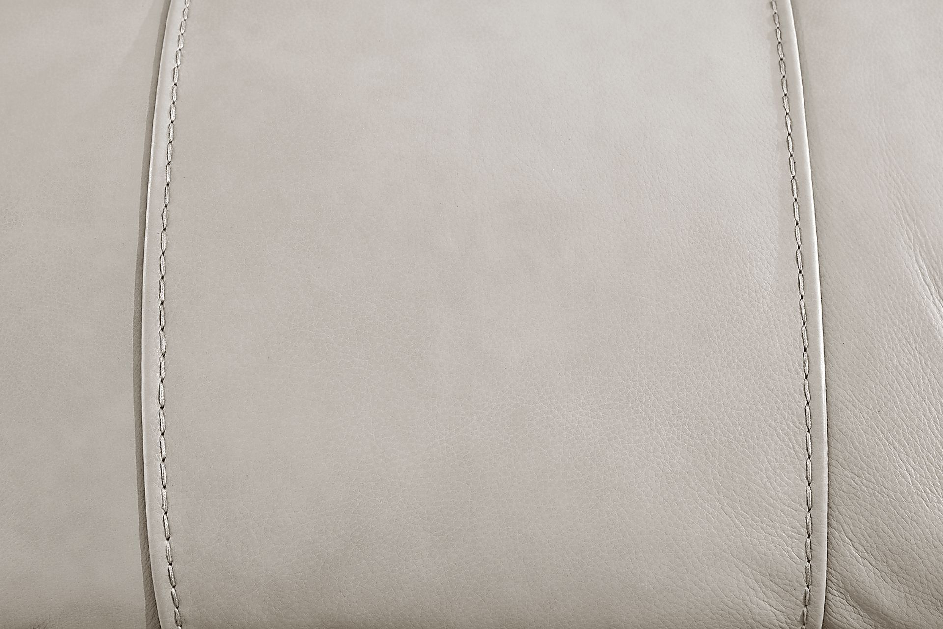 Trevino Lane Gray Leather Loveseat - Image 2