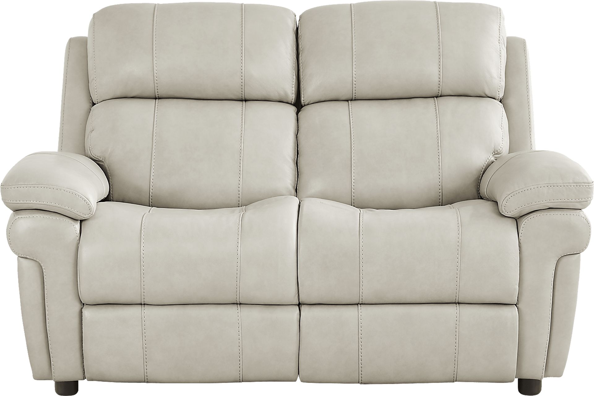 Trevino Lane Gray Leather 7 Pc Living Room with Reclining Sofa - Image 5