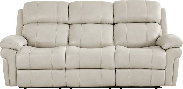 Trevino Lane Gray Leather Reclining Sofa - Thumbnail - Image 3