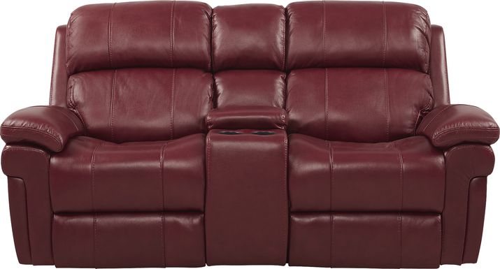 Trevino Place Leather Dual Power Reclining Loveseat