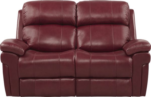 Trevino Place Leather Stationary Loveseat