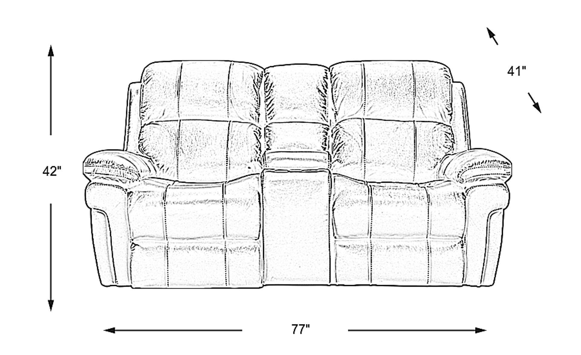 Dimension Image. Please refer to the Dimension Tab on this page for dimension details.