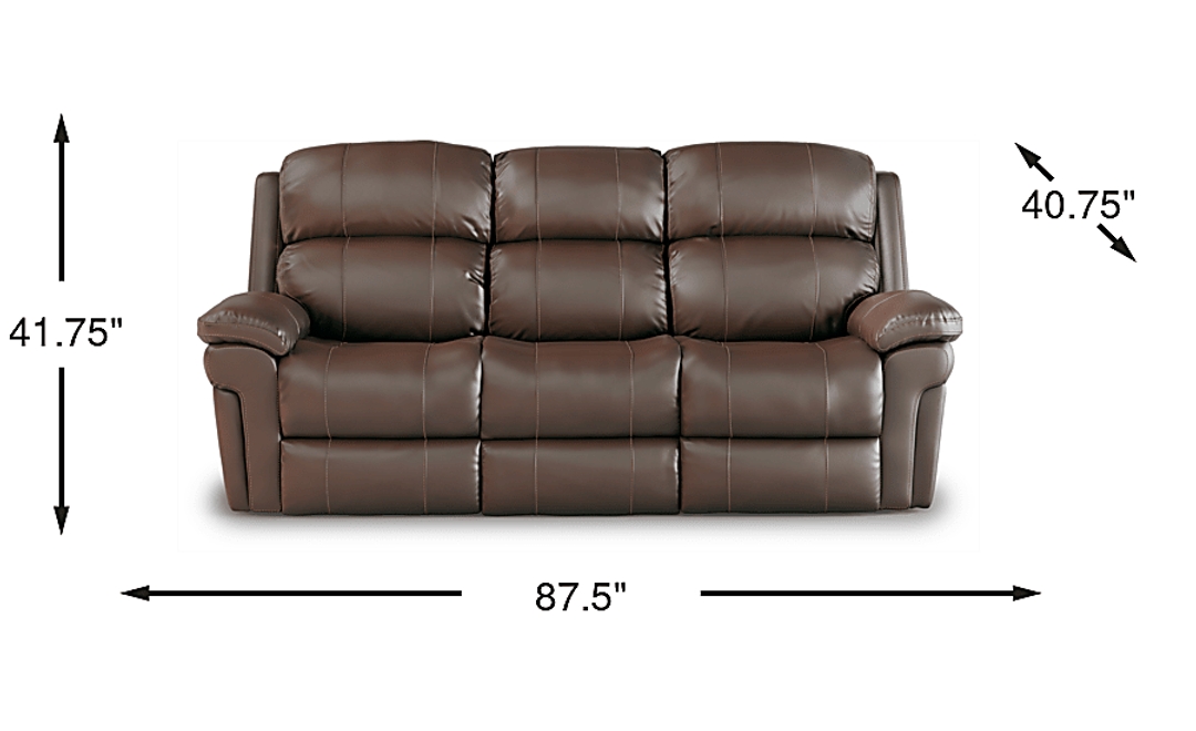 Trevino Place Leather Non-Power Reclining Sofa