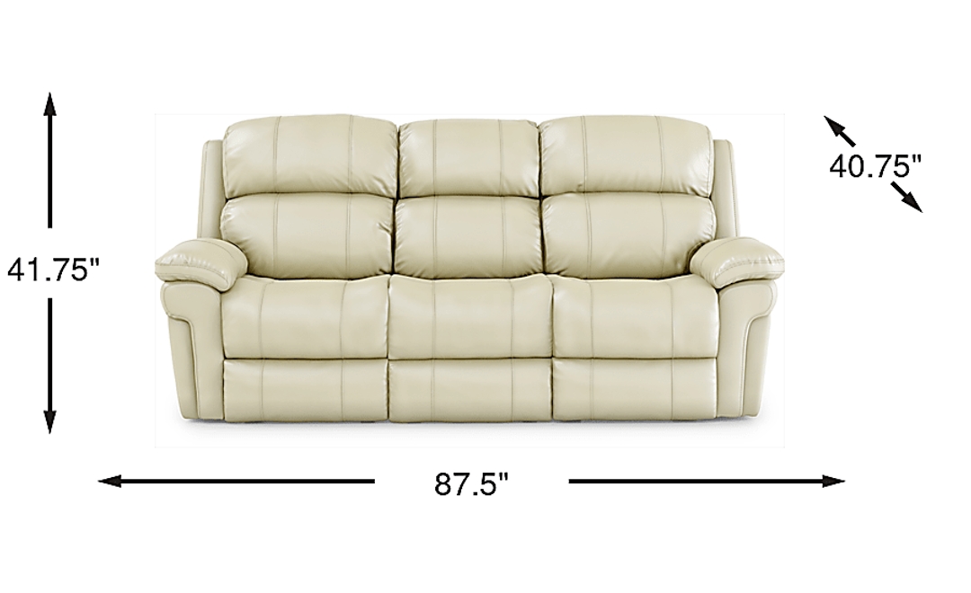 Trevino Place Leather Non-Power Reclining Sofa