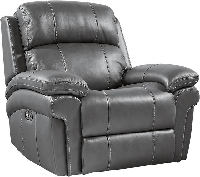 Trevino Place Smoke Leather 8 Pc Living Room with Reclining Sofa - Thumbnail - Image 7
