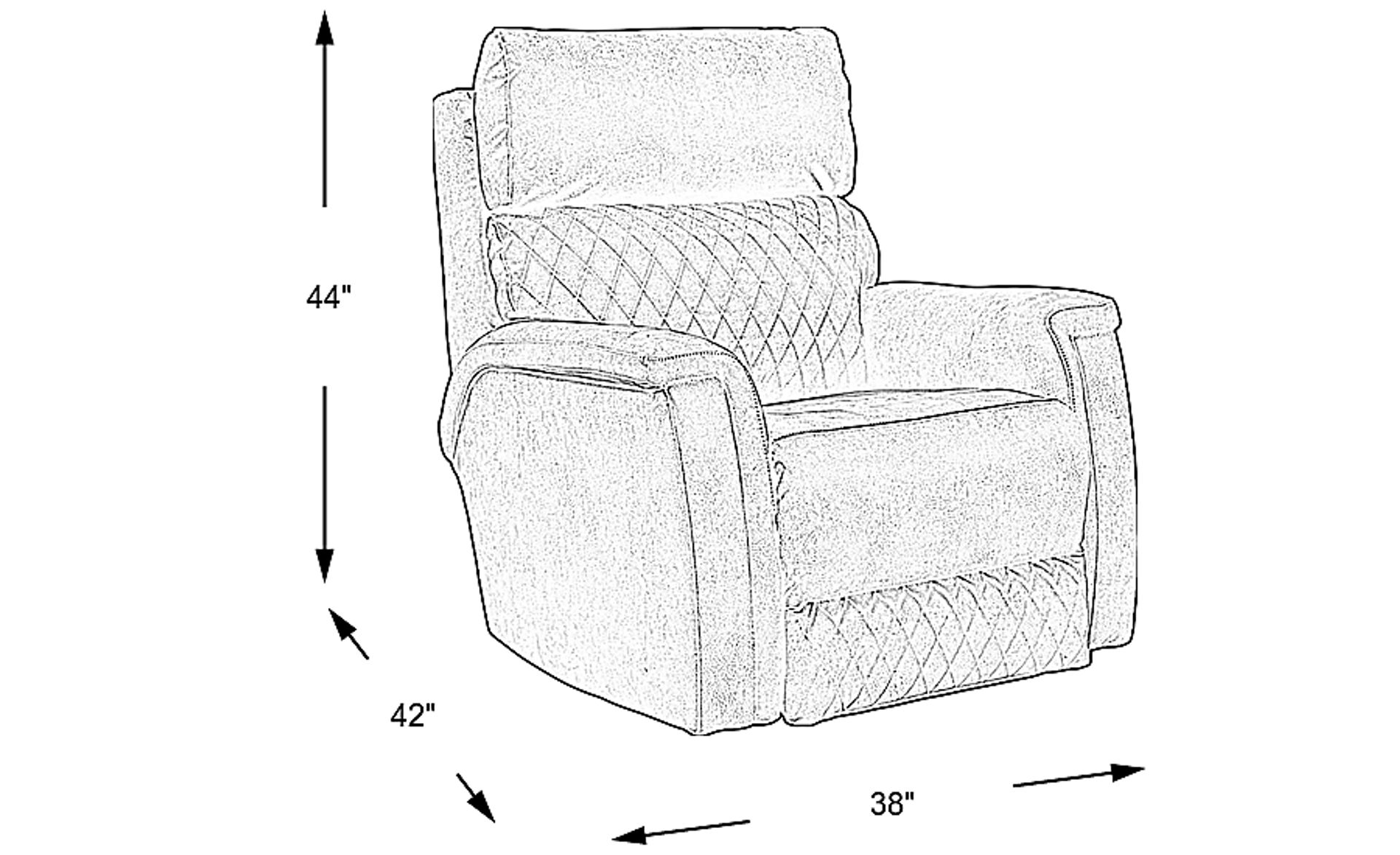Dimension Image. Please refer to the Dimension Tab on this page for dimension details.