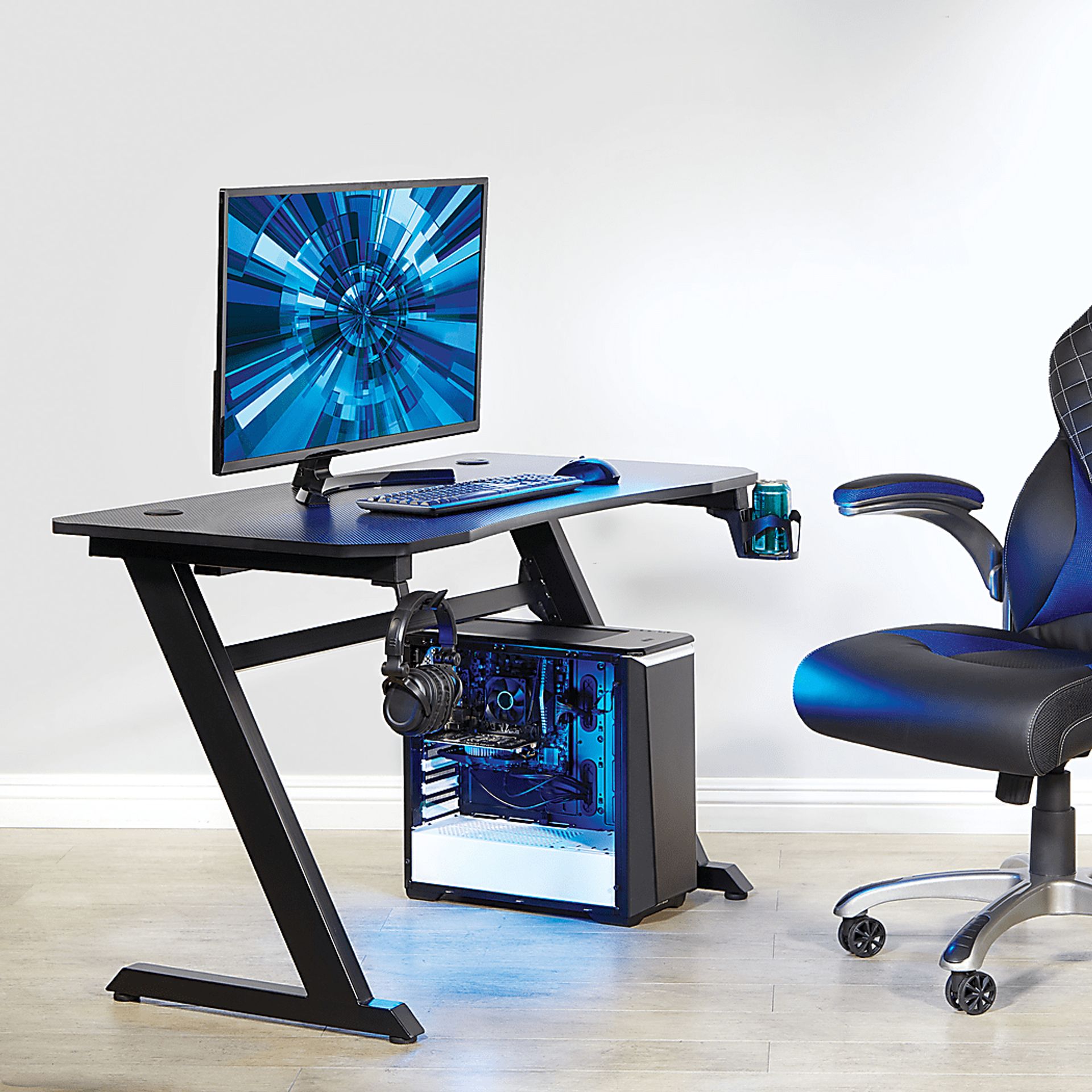 Treye Black Gaming Desk - Image 15