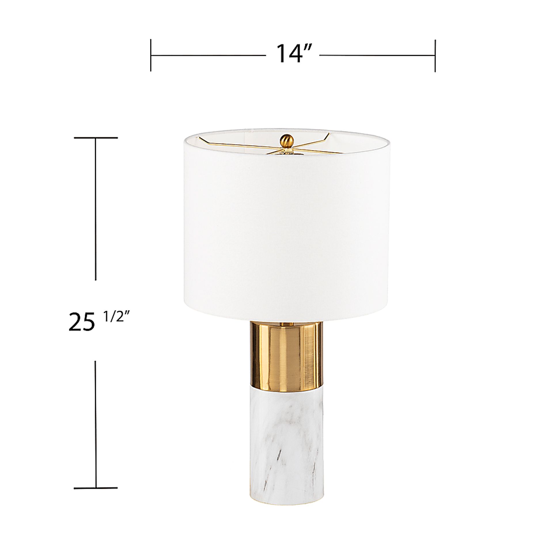 Treymore White Table Lamp - Image 6