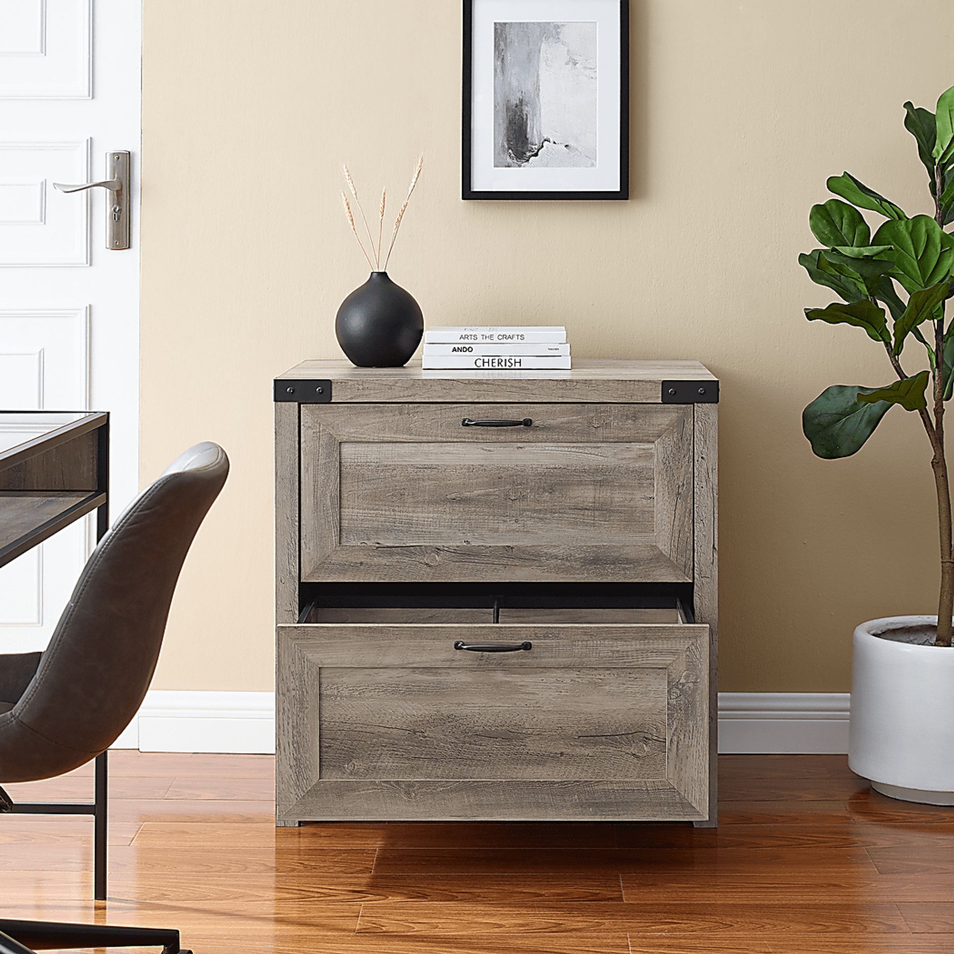 Treymour Gray Filing Cabinet - Image 2