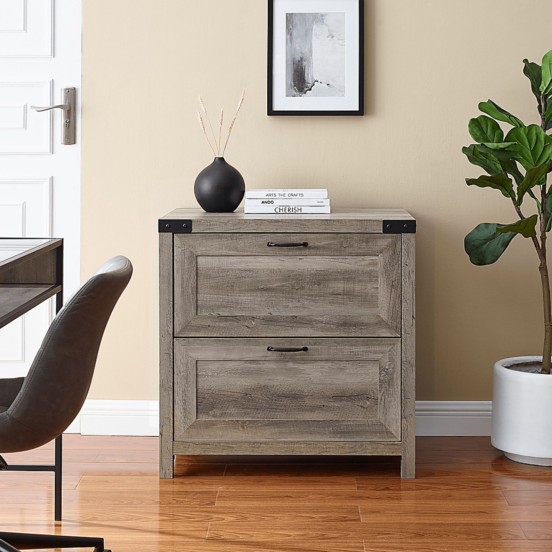 Treymour Gray Filing Cabinet - Image 3
