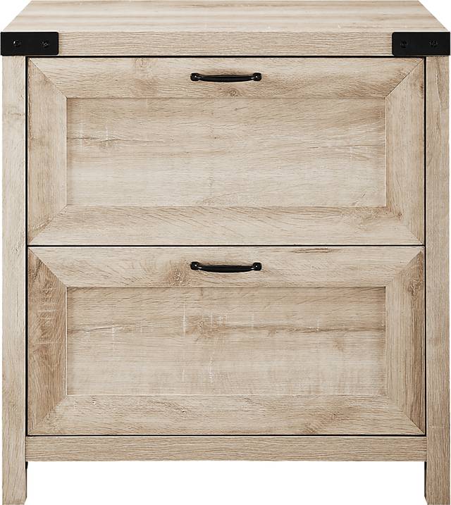 Treymour White Oak Filing Cabinet - Thumbnail - Image 1