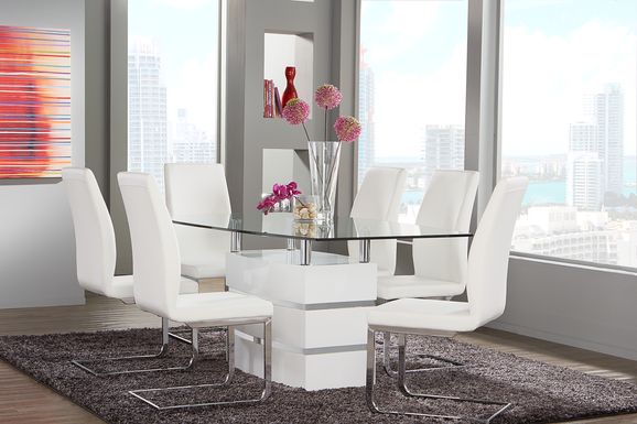 Tria White 5 Pc Rectangle Dining Room