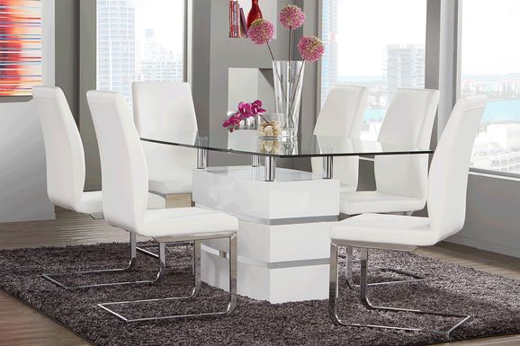 Tria White 5 Pc Rectangle Dining Room