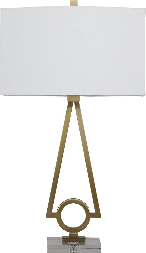 Triangle Park Gold Lamp