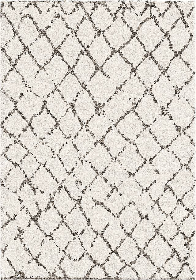 Tribal Lines Ivory 5'3 x 7'4 Rug - Thumbnail - Image 1