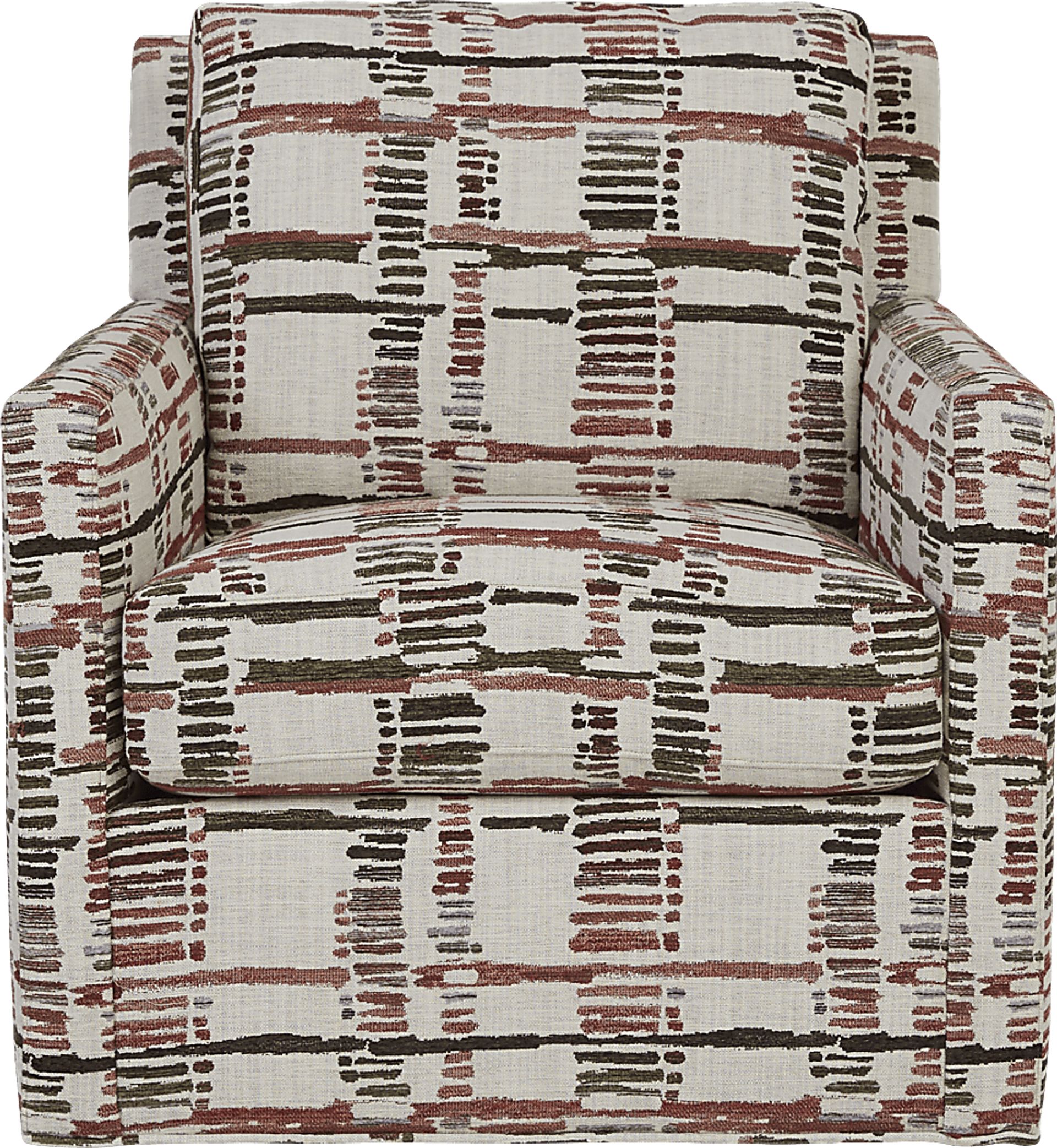 Tribeca Loft Beige Accent Swivel Chair - Image 2