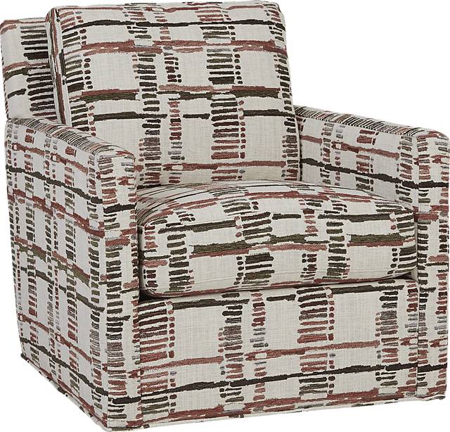 Tribeca Loft Beige Accent Swivel Chair - Thumbnail - Image 1