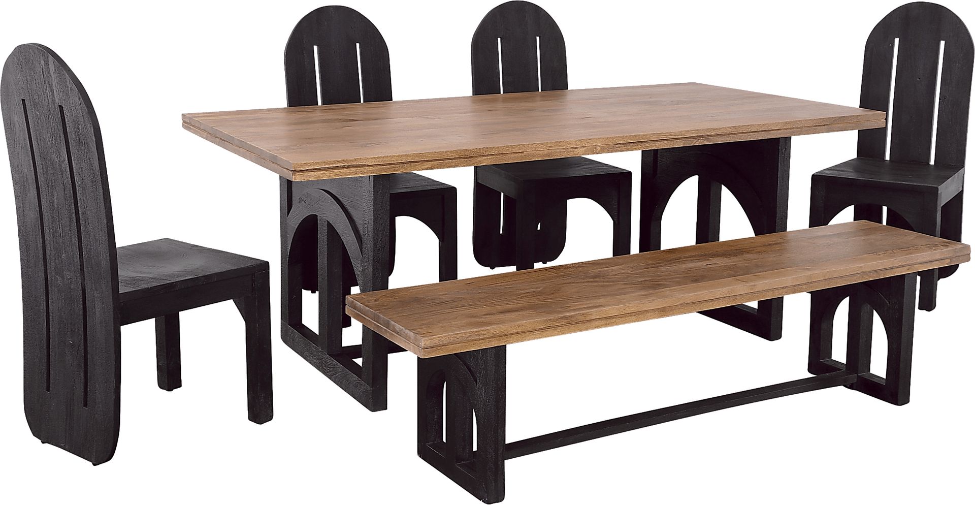 Triboro Natural Dining Bench - Image 6