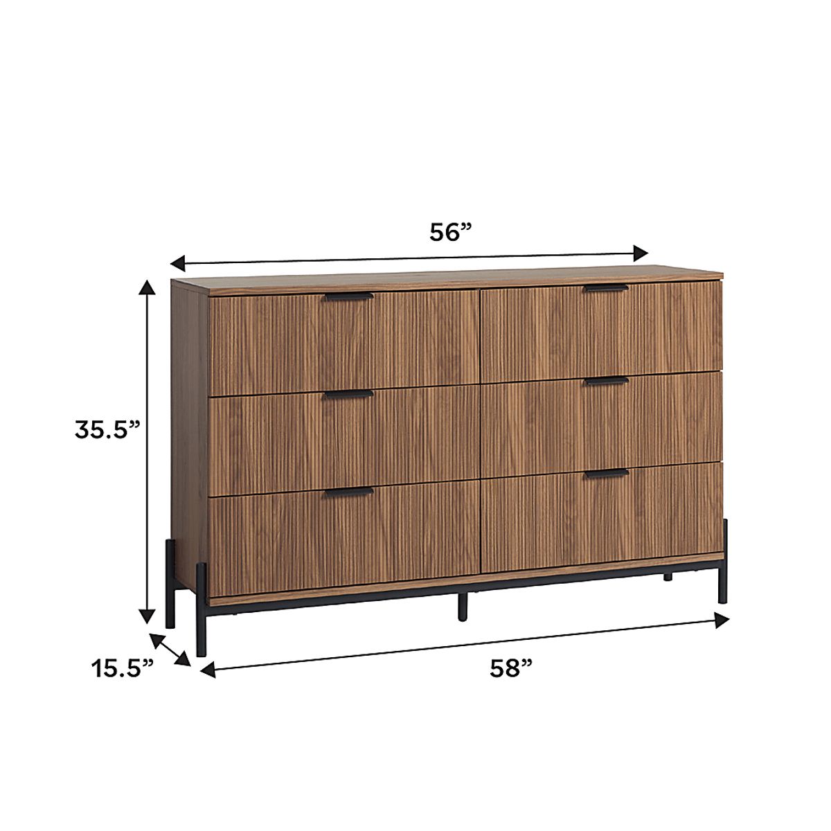 Trifford Mocha Dark Wood Dresser | Rooms to Go