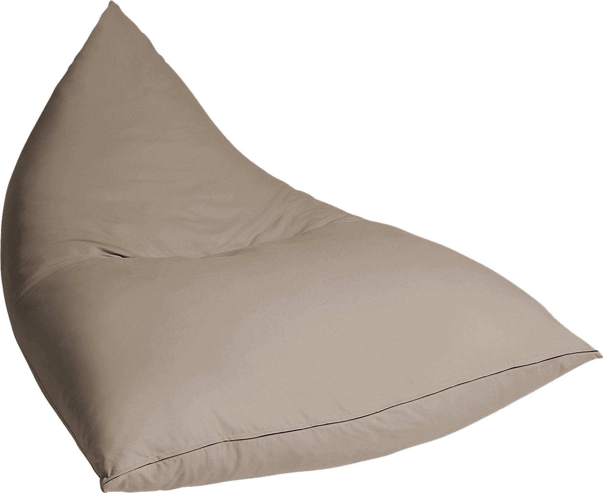 Kids Triform Beige Large Bean Bag Chair - Image 2