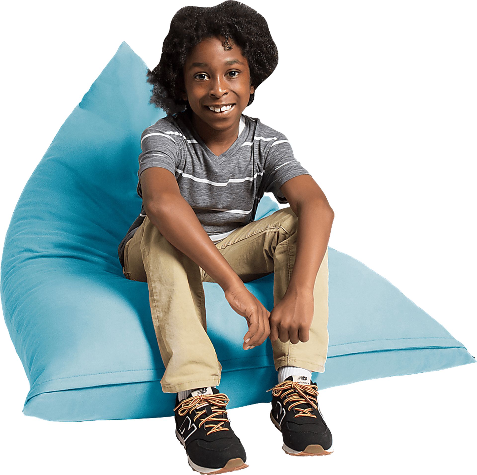 Kids Triform Ocean Small Bean Bag Chair - Image 1