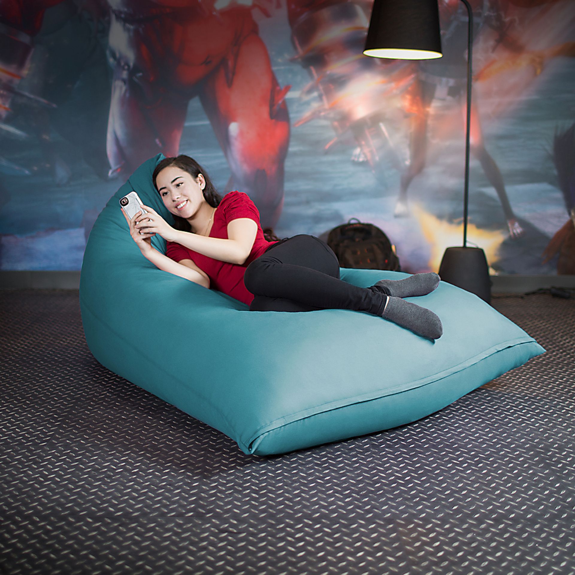 Kids Triform Ocean Large Bean Bag Chair - Image 4