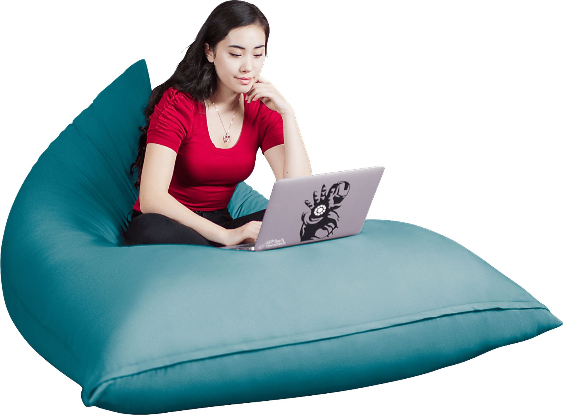 Kids Triform Ocean Large Bean Bag Chair - Image 1