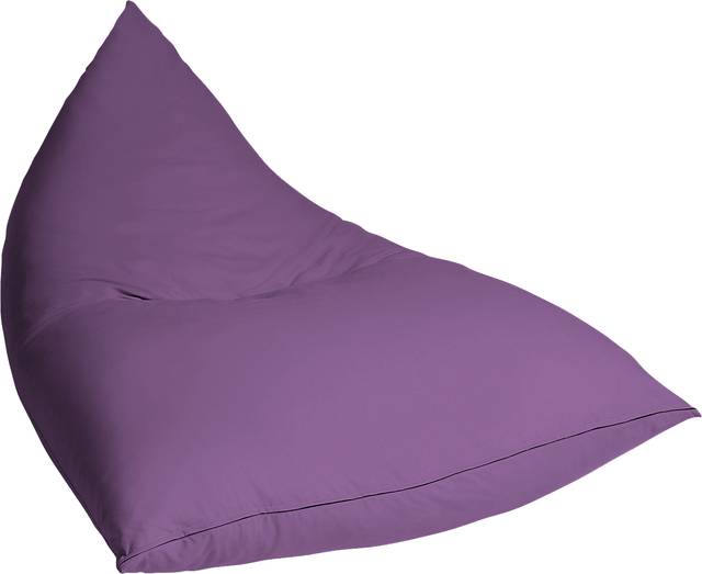 Kids Triform Purple Large Bean Bag Chair - Thumbnail - Image 2