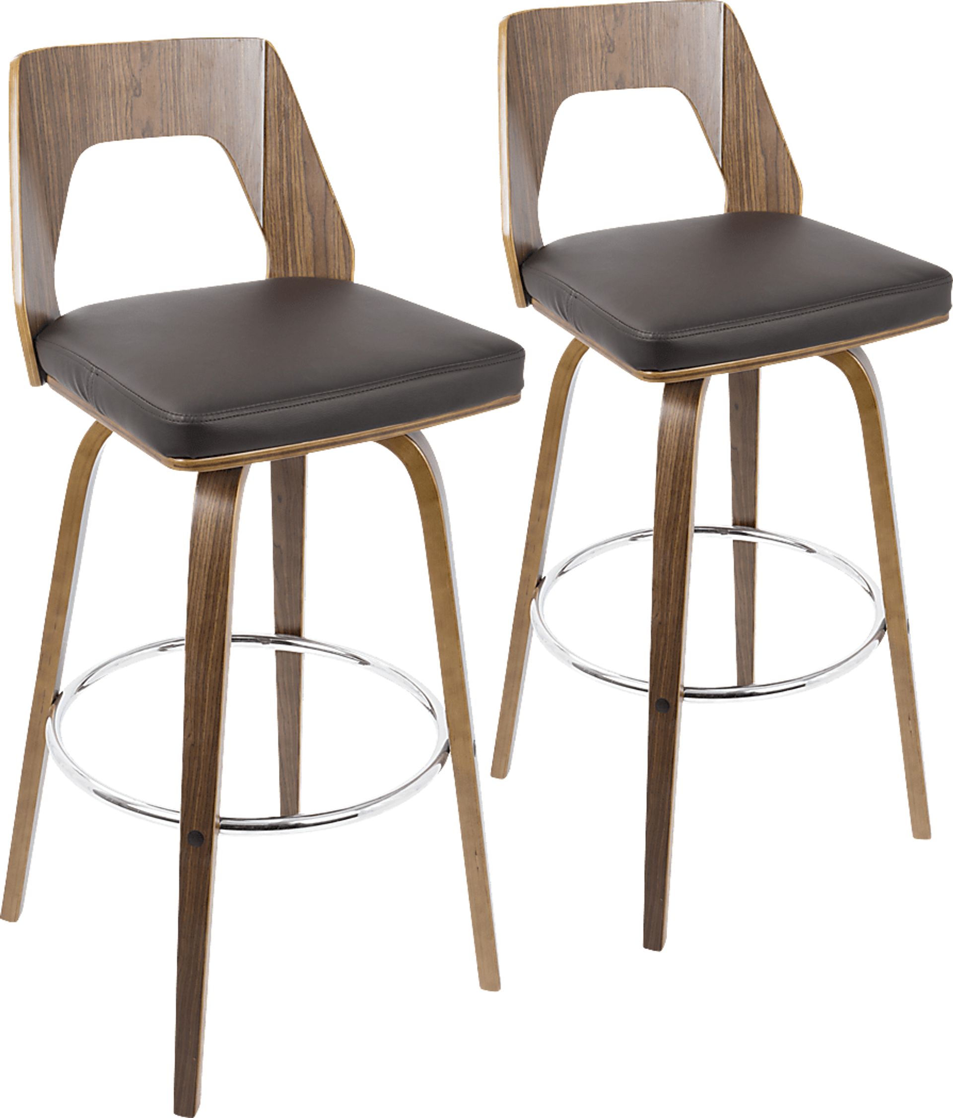 Trilogy Brown Barstool (Set of 2) - Image 1