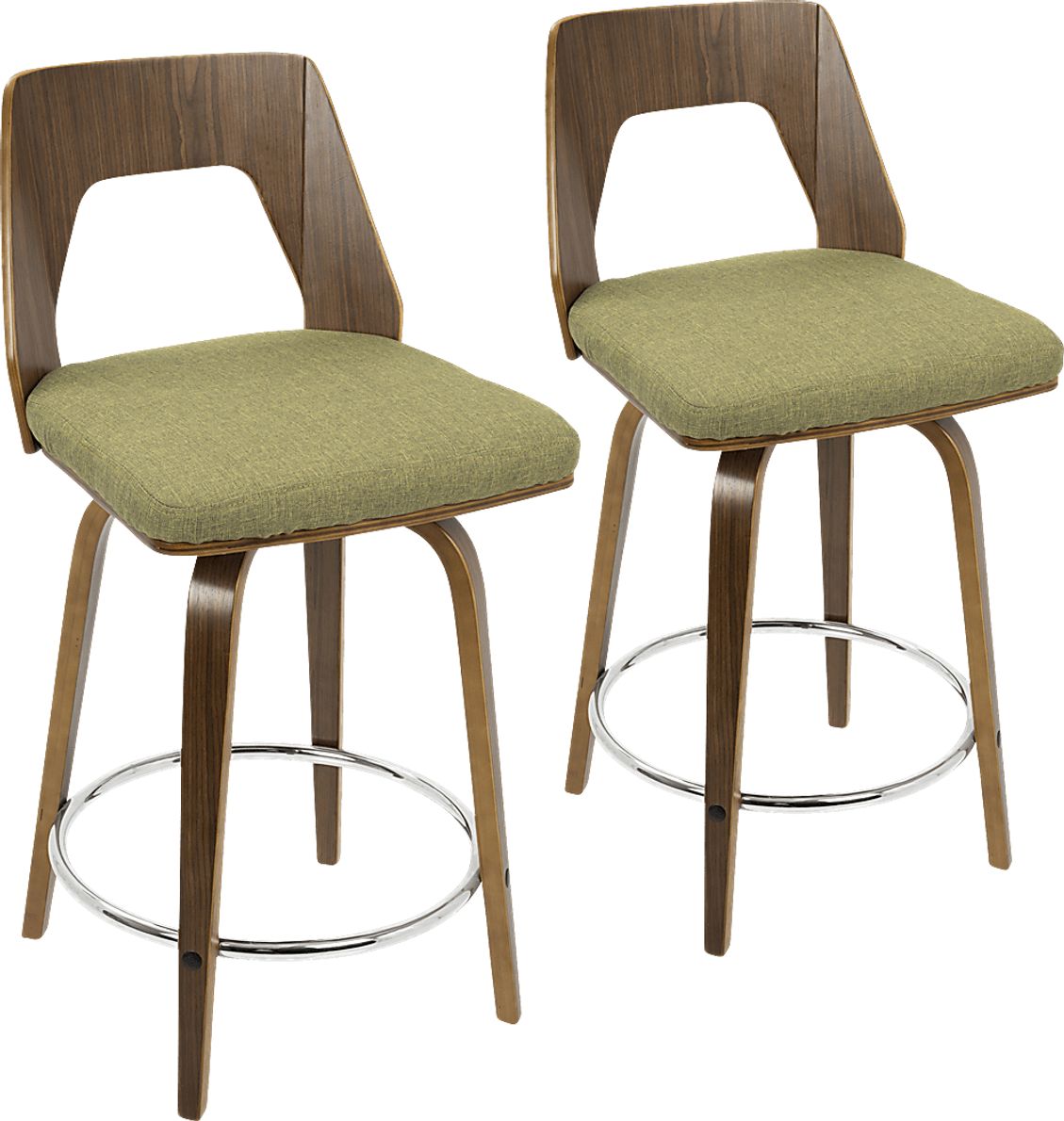 Trilogy Green Counter Height Stool (Set of 2)