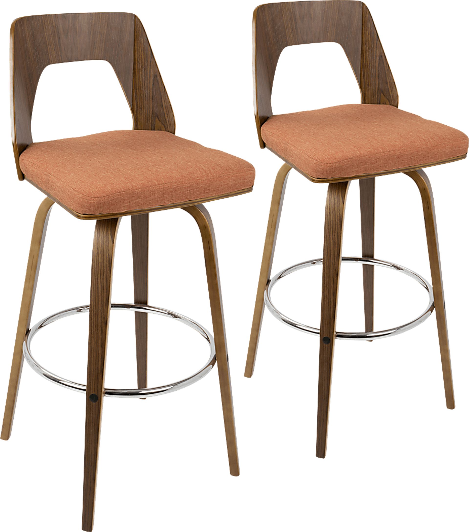Trilogy Orange Barstool (Set of 2) - Image 1