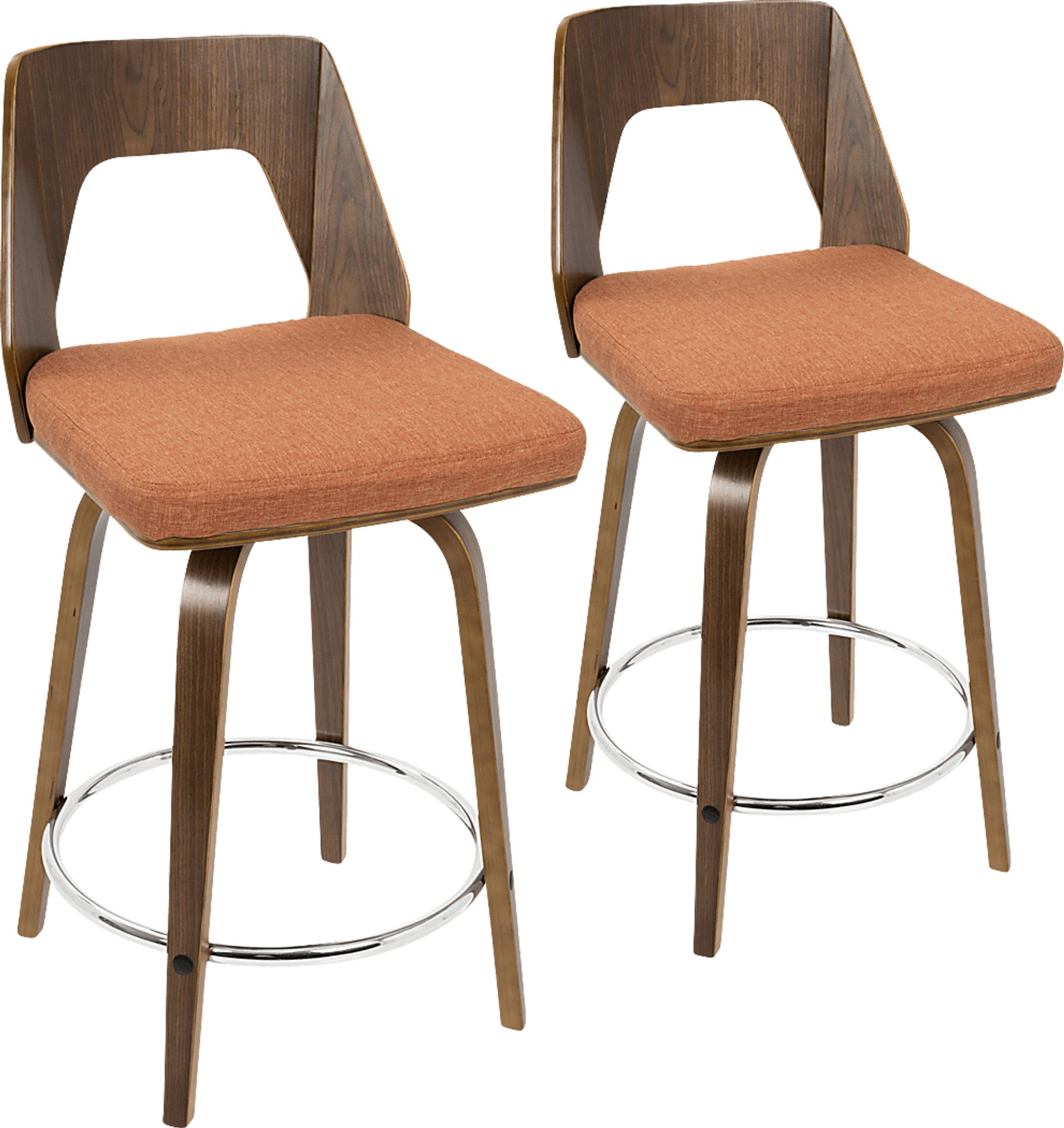 Trilogy Orange Counter Height Stool (Set of 2) - Image 1