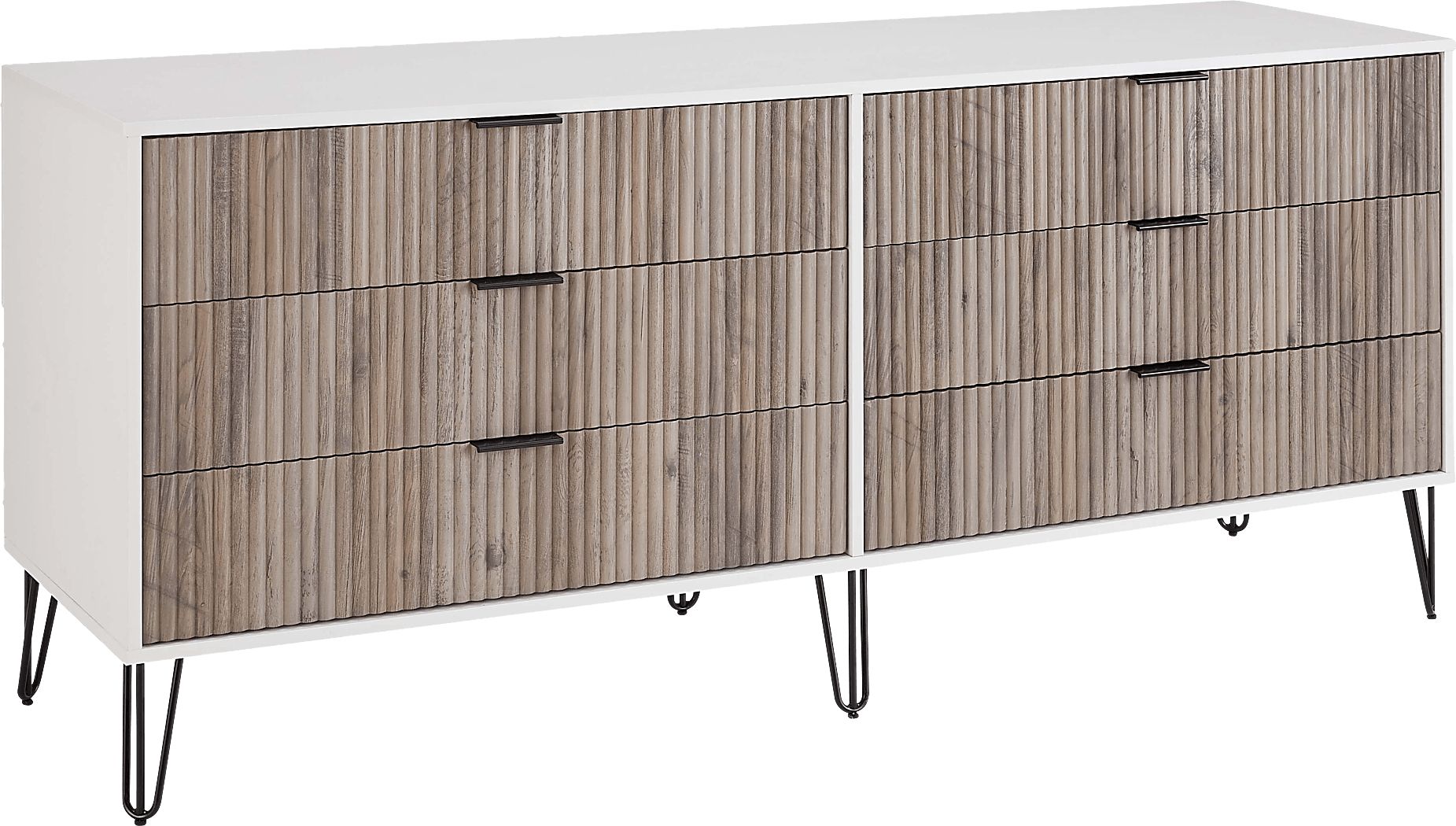 Trimper I Gray and White Dresser